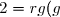 2 = rg(g) = rg(Mat_{\mathfrak{B}} (g)) = rg\left( \begin{array}{l} O \\B' \\ \end{array} \right) = rg\left(O^t B' \right) = rg(^tB') = rg(B')